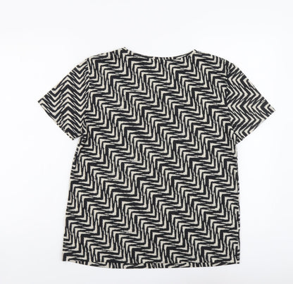 Womens UK Size 8 Marks and Spencer Black Basic T-Shirt