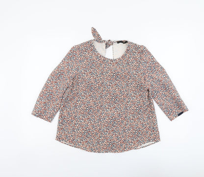 Womens UK Size XS Zara Multicoloured Basic Blouse