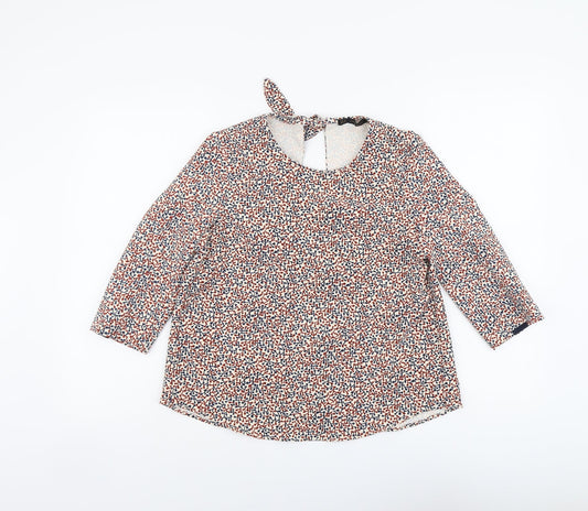 Womens UK Size XS Zara Multicoloured Basic Blouse