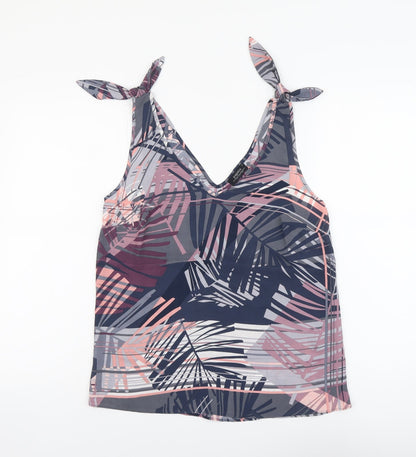 Womens UK Size 8 Papaya Multicoloured Basic Tank