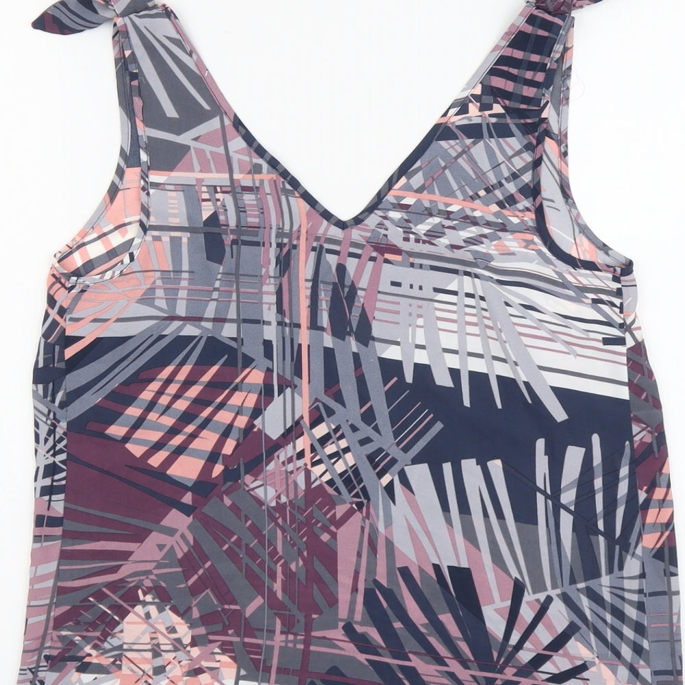 Womens UK Size 8 Papaya Multicoloured Basic Tank
