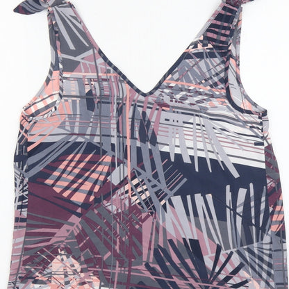 Womens UK Size 8 Papaya Multicoloured Basic Tank