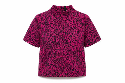 Womens UK Size 4 H&M Pink Cropped T-Shirt