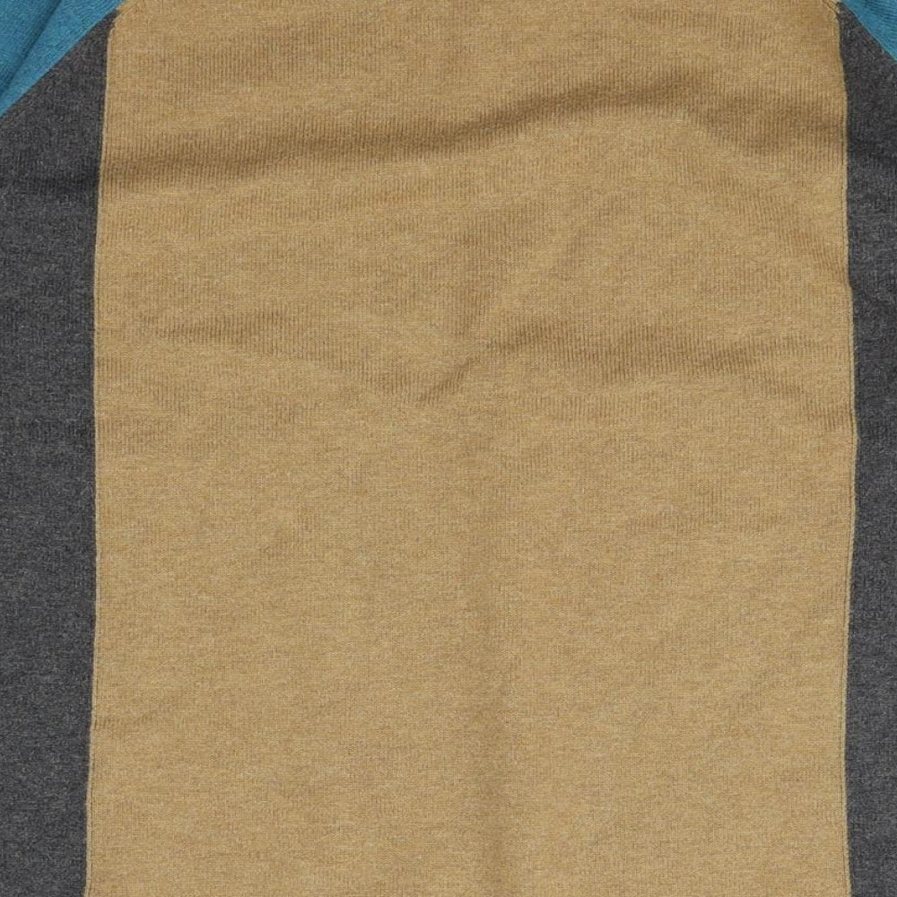Howies Womens Multicoloured Round Neck Cotton Pullover Jumper Size S - Coulorblock