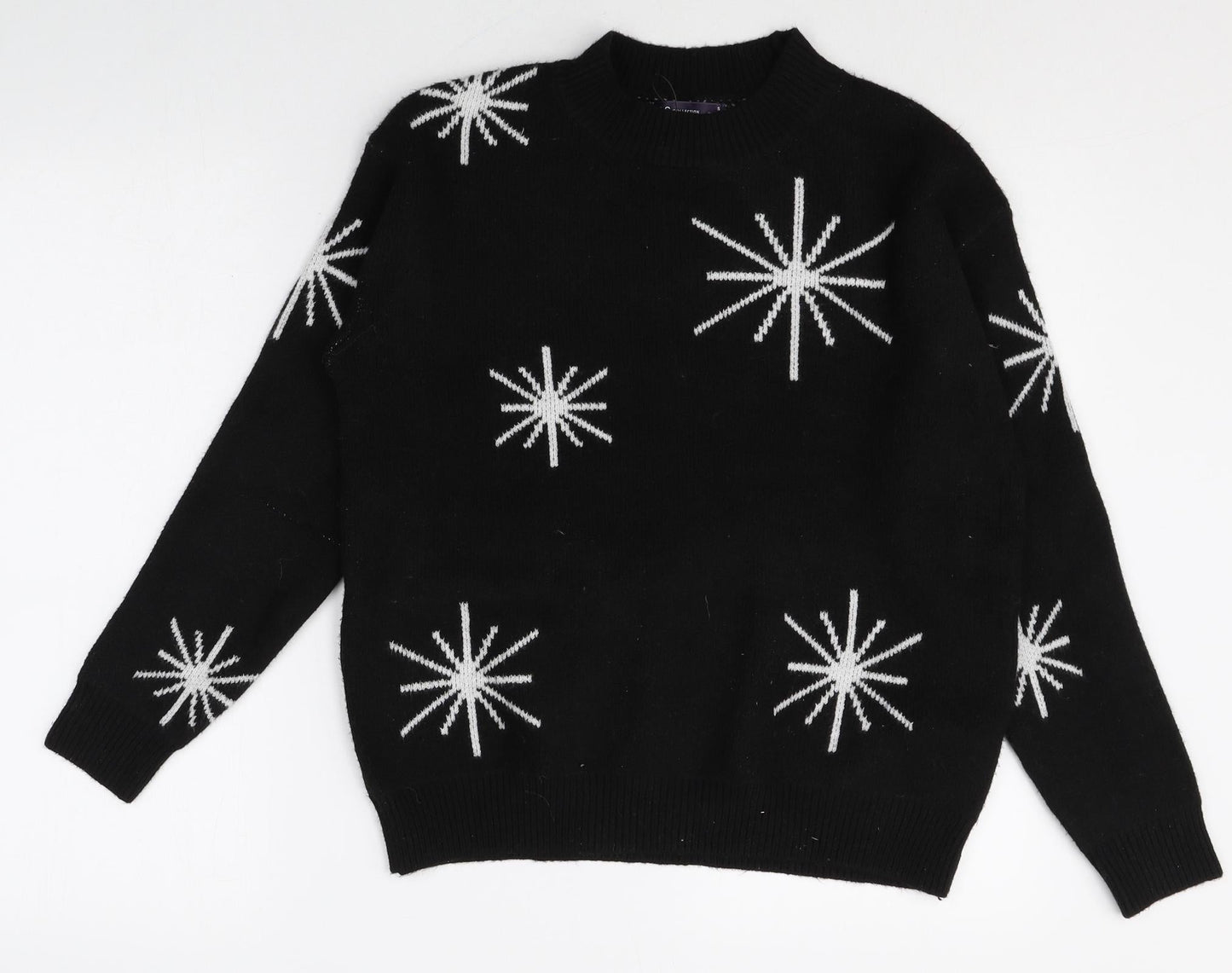 Womens UK Size S Marks and Spencer Black Pullover Jumper