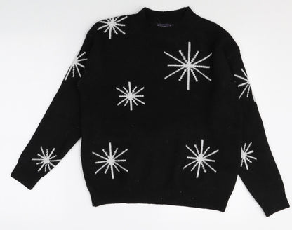 Womens UK Size S Marks and Spencer Black Pullover Jumper
