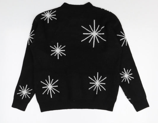 Womens UK Size S Marks and Spencer Black Pullover Jumper