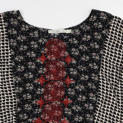 Womens UK Size L Solitaire Multicoloured Basic Blouse