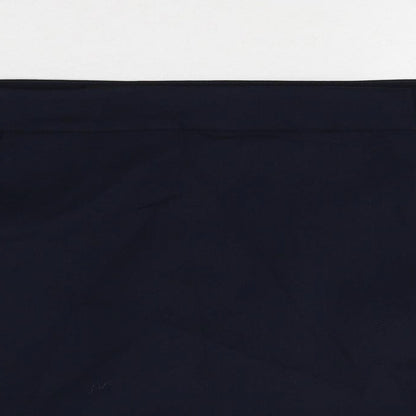 Marks and Spencer Womens Blue Polyester Hot Pants Shorts Size 24 Regular Zip