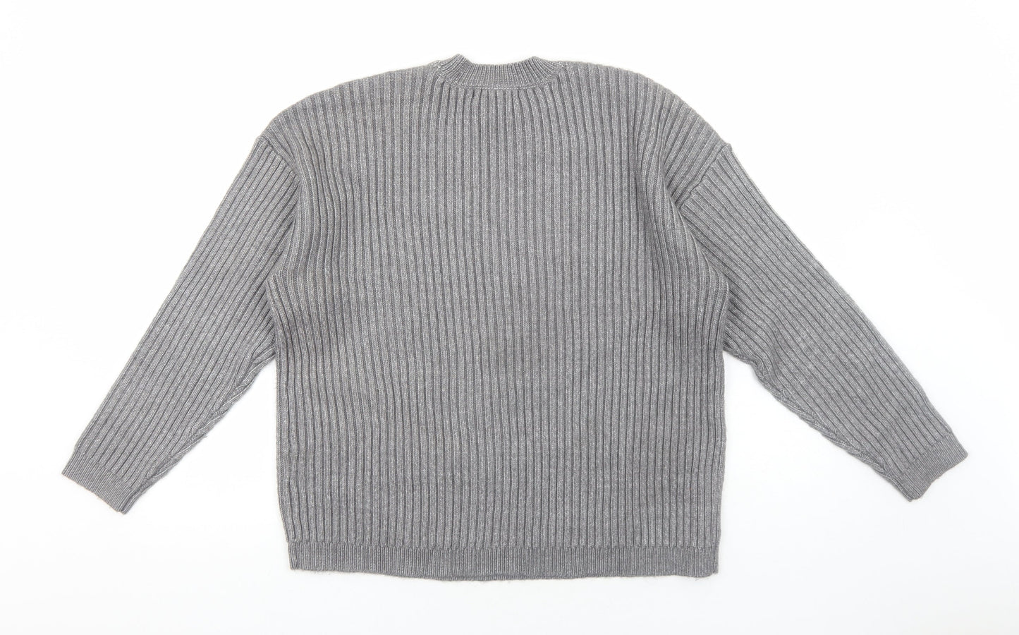 Womens UK Size L Marks and Spencer Grey Pullover Jumper