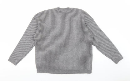 Womens UK Size L Marks and Spencer Grey Pullover Jumper
