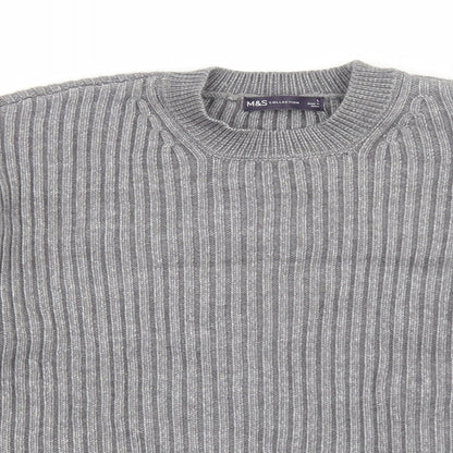 Womens UK Size L Marks and Spencer Grey Pullover Jumper