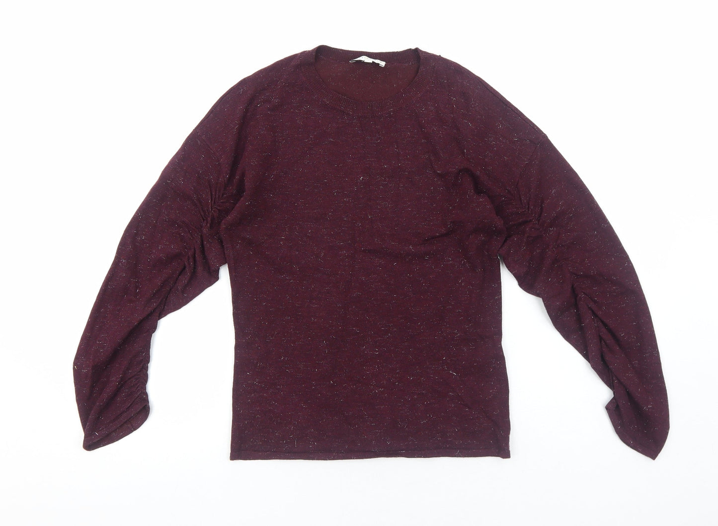 Womens UK Size 8 Warehouse Purple Basic Blouse