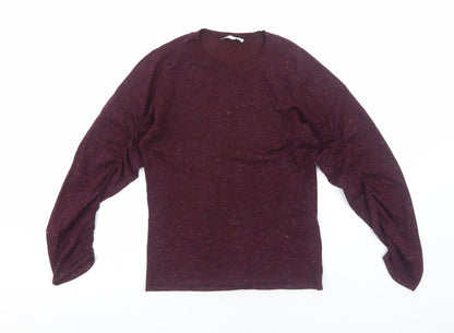 Womens UK Size 8 Warehouse Purple Basic Blouse
