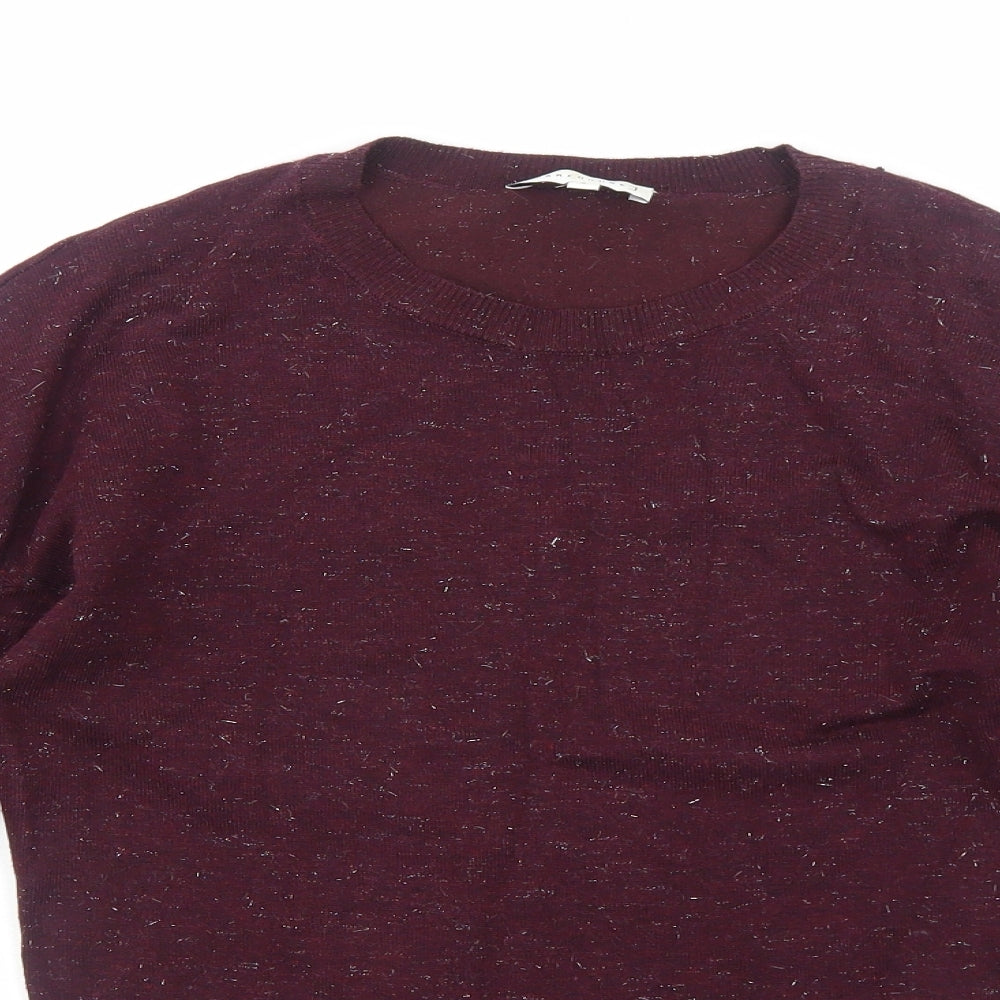 Womens UK Size 8 Warehouse Purple Basic Blouse