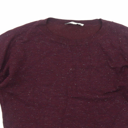 Womens UK Size 8 Warehouse Purple Basic Blouse