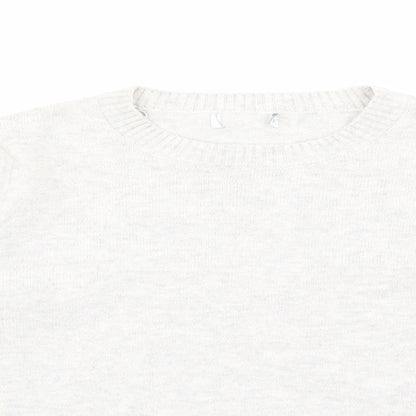 Womens UK Size L Preworn Grey Pullover Jumper