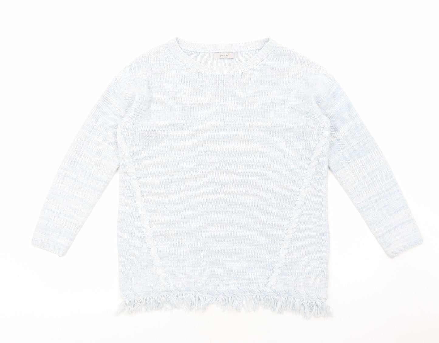 Womens UK Size 12 Marks and Spencer Blue Pullover Jumper