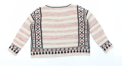 Womens UK Size 12 Marks and Spencer Red Pullover Jumper