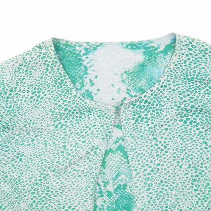 Womens UK Size M Sandwich Green Cardigan Jumper