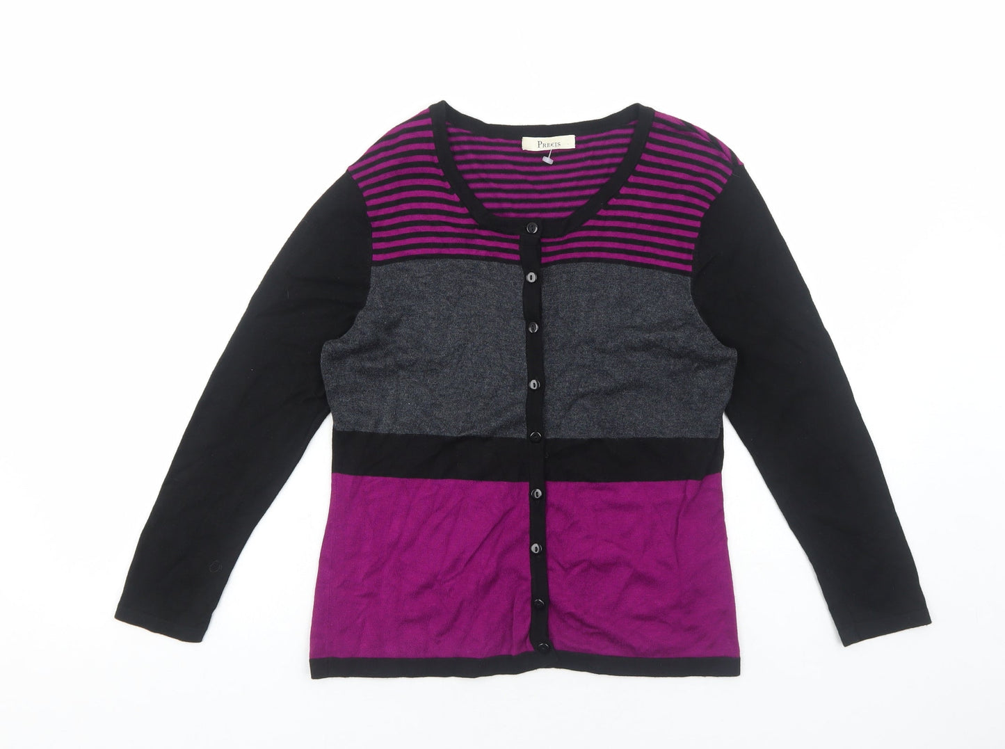 Womens UK Size S Precis Purple Cardigan Jumper