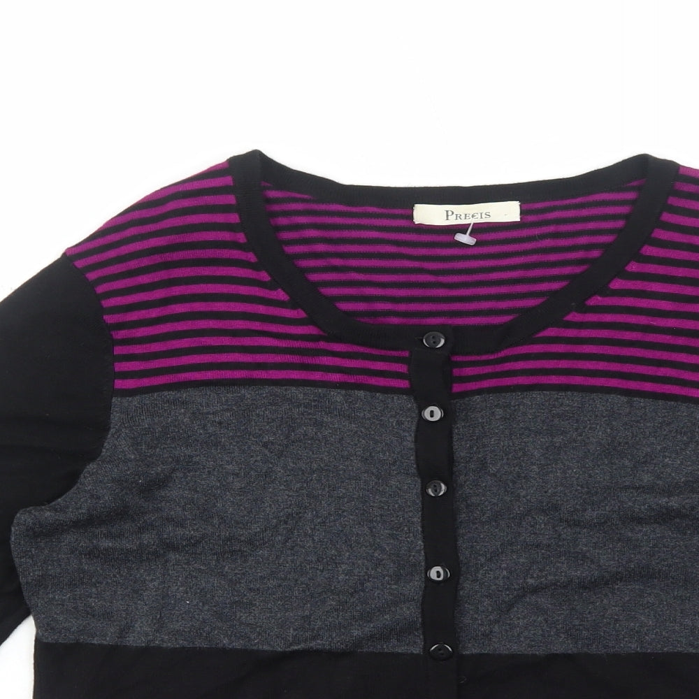 Womens UK Size S Precis Purple Cardigan Jumper