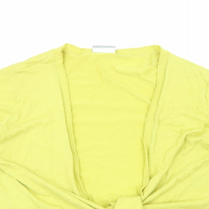 Womens UK Size XL Wallis Yellow Cardigan Jumper