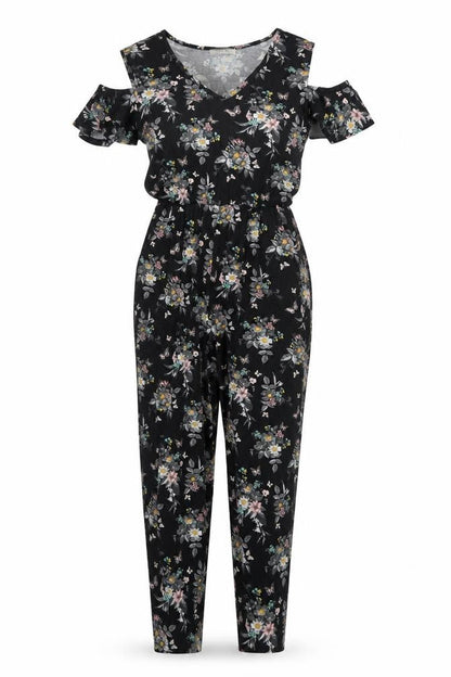 Womens UK Size XS Oasis One-Piece Black Jumpsuit