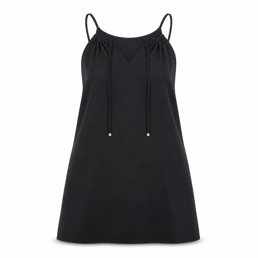Womens UK Size 12 New Look Black Basic Tank