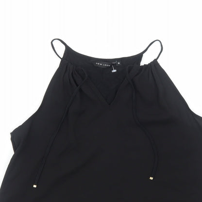 Womens UK Size 12 New Look Black Basic Tank