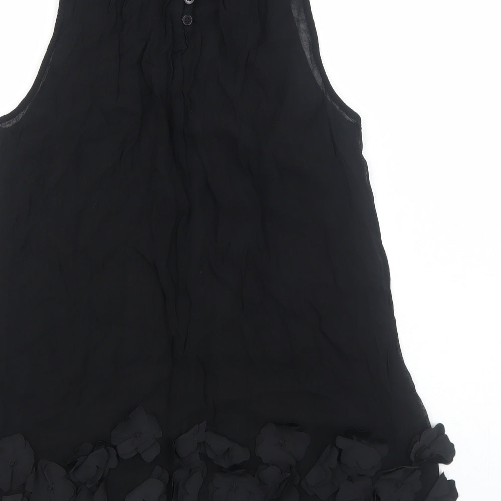 Womens UK Size 12 NEXT Black Basic Tank