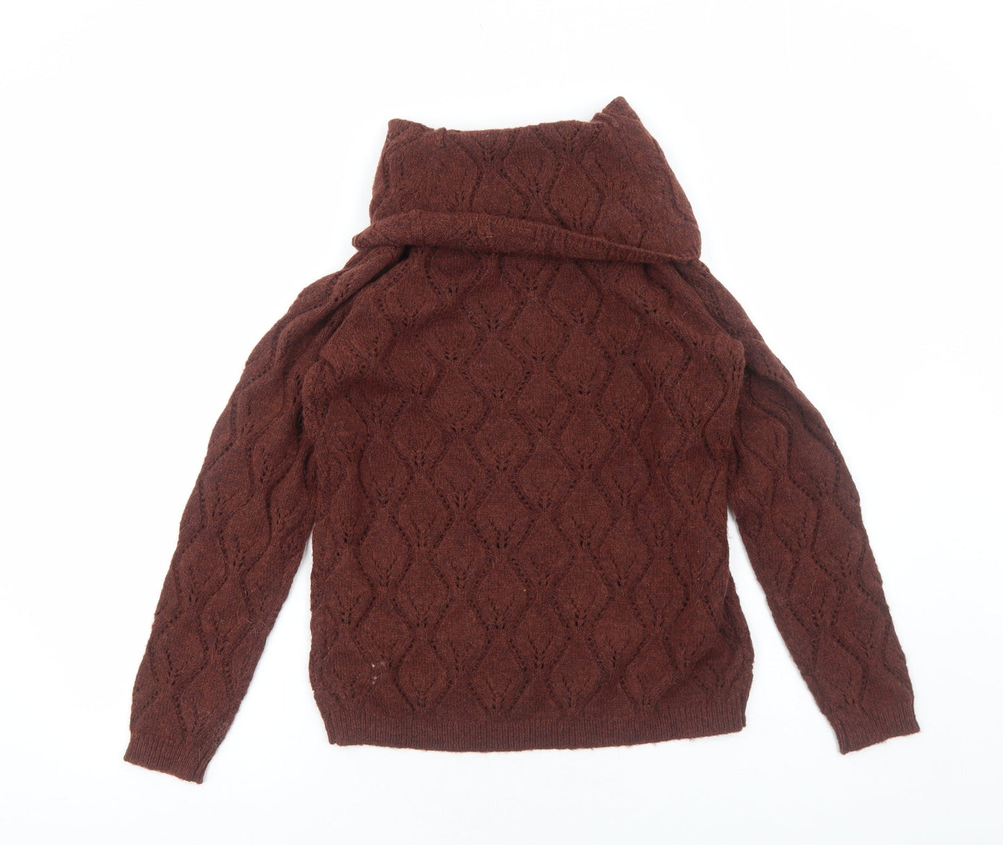 Womens UK Size 10 ANNE WEYBURN Brown Pullover Jumper
