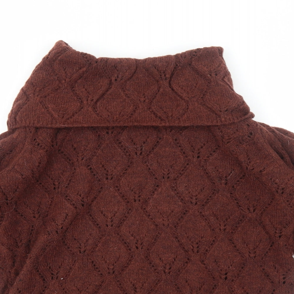 Womens UK Size 10 ANNE WEYBURN Brown Pullover Jumper