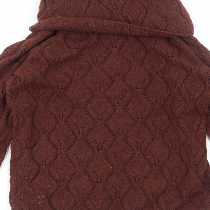 Womens UK Size 10 ANNE WEYBURN Brown Pullover Jumper
