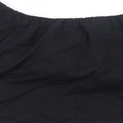 Womens UK Size 10 ASOS Black Cropped Blouse