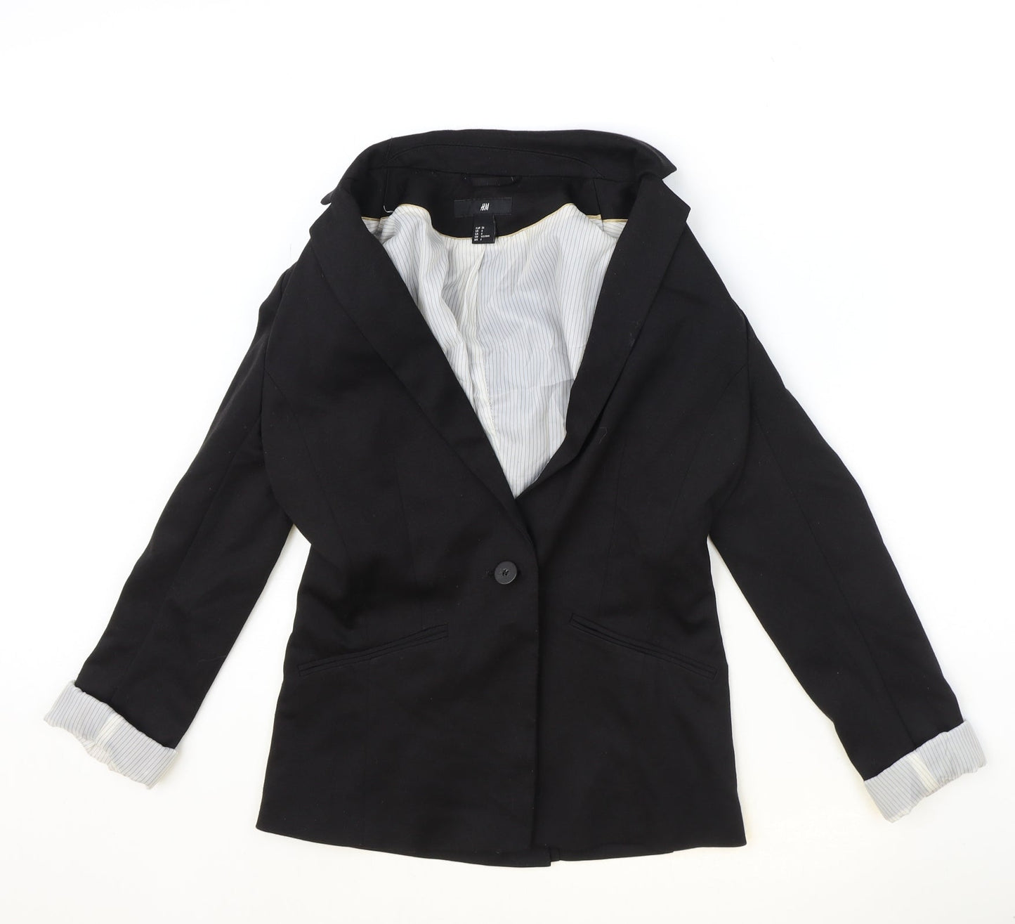 Kaleidoscope Womens Black Polyester Jacket Blazer Size 10