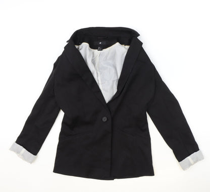 Kaleidoscope Womens Black Polyester Jacket Blazer Size 10