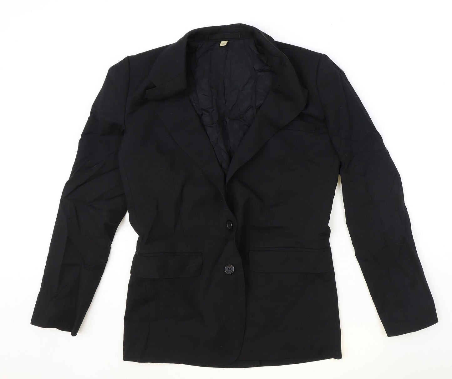 Womens UK Size 10 Preworn Regular Black Blazer