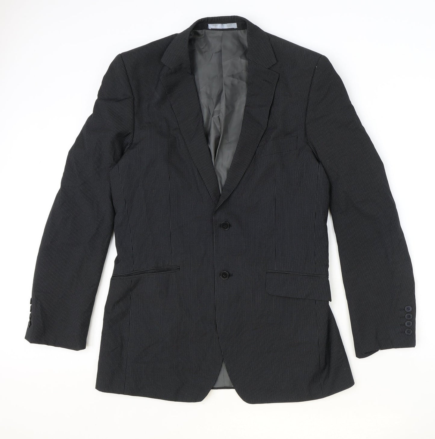 Mens UK Size 40 Burton Regular Black Suit Jacket