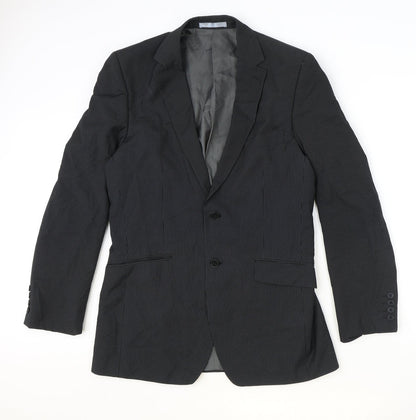 Mens UK Size 40 Burton Regular Black Suit Jacket