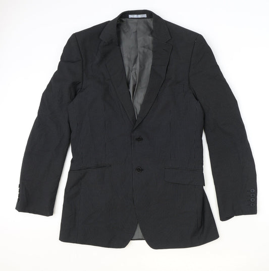 Mens UK Size 40 Burton Regular Black Suit Jacket