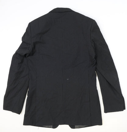 Mens UK Size 40 Burton Regular Black Suit Jacket