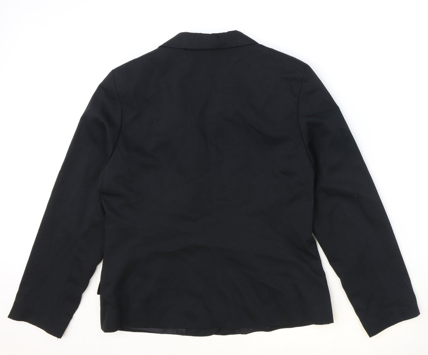 Womens UK Size 14 Essentials Regular Black Blazer