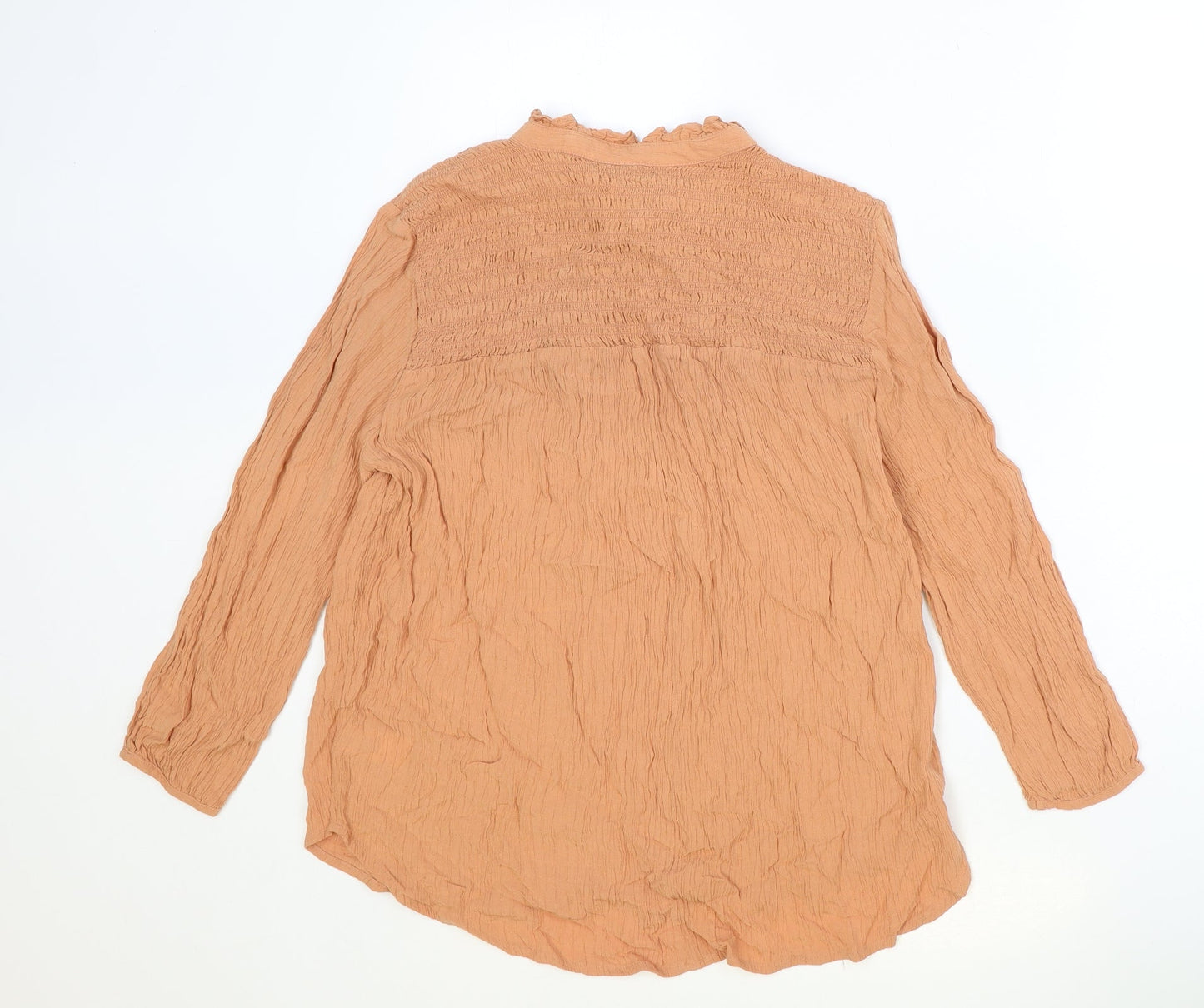 Womens UK Size 12 NEXT Pink Basic Button-Up