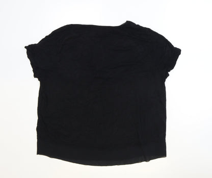 Womens UK Size 16 Marks and Spencer Black Basic Blouse