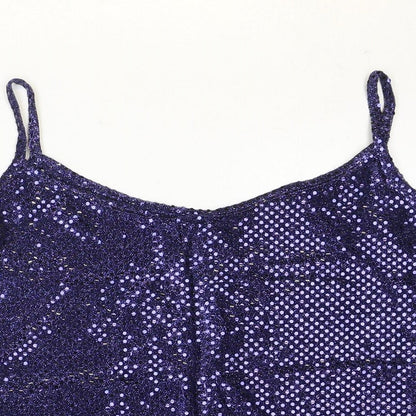 Womens UK Size 2XL Preworn Blue Basic Tank