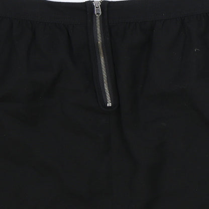 Gap Womens Black Polyester A-Line Skirt Size 10 Zip