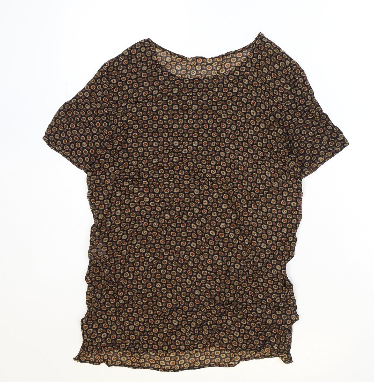 Womens UK Size 8 Marks and Spencer Black Basic T-Shirt