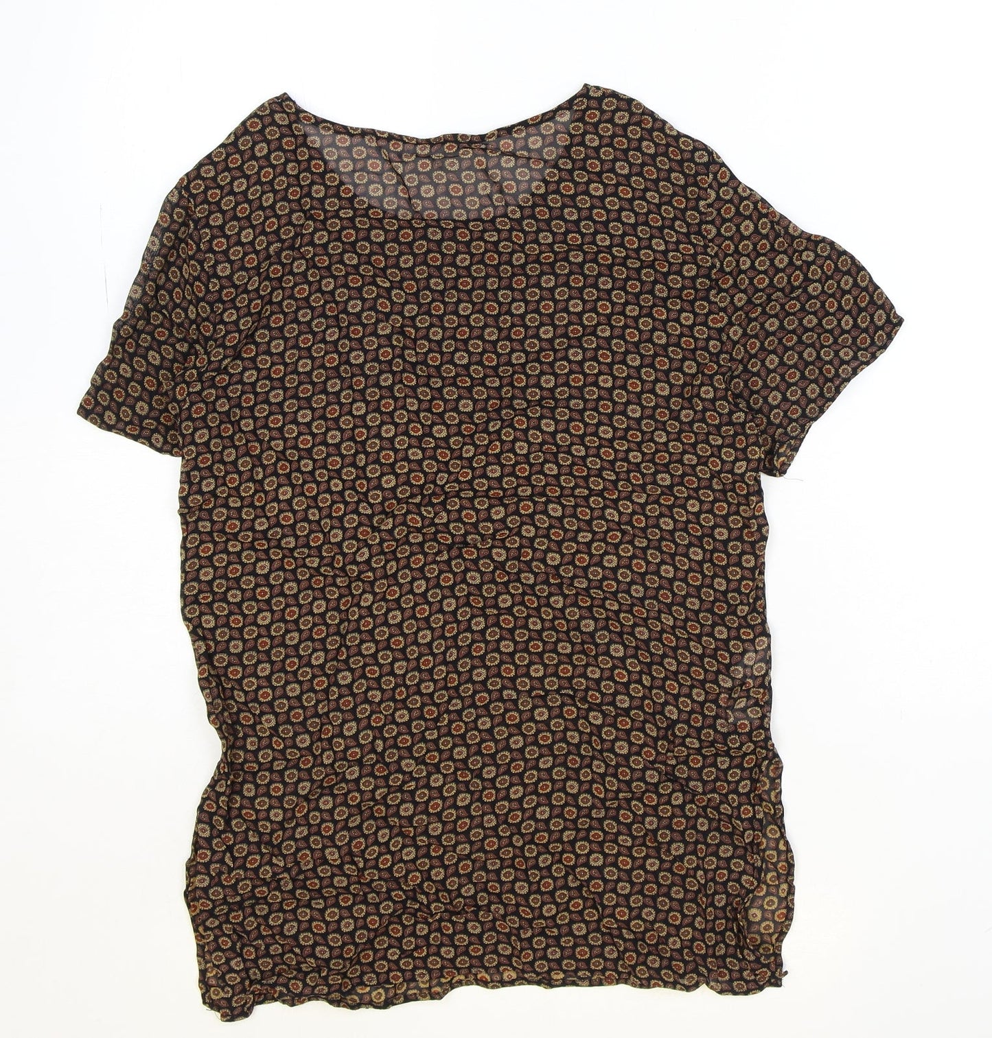 Womens UK Size 8 Marks and Spencer Black Basic T-Shirt