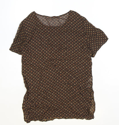 Womens UK Size 8 Marks and Spencer Black Basic T-Shirt